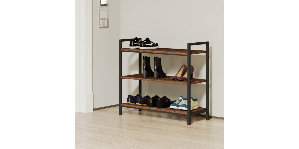 shoe shelf HOBEL IRON BLACK/K090 75x80x30 (1)