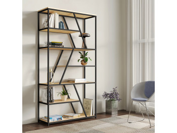 bookcase & shelving HOBEL LANFEN M-101 200x124x36 BLACK METAL -K003 (1)-G