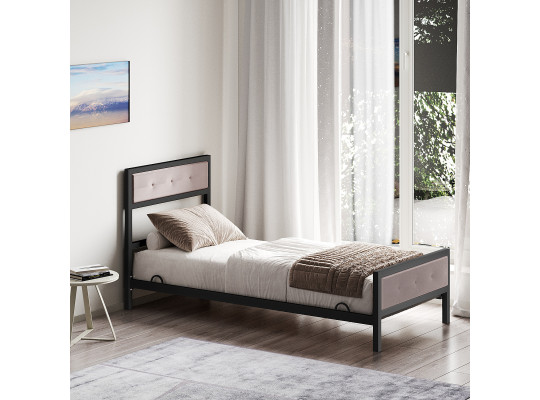 bed HOBEL WMX-B-101 90x200 BLACK/BEIGE (3)