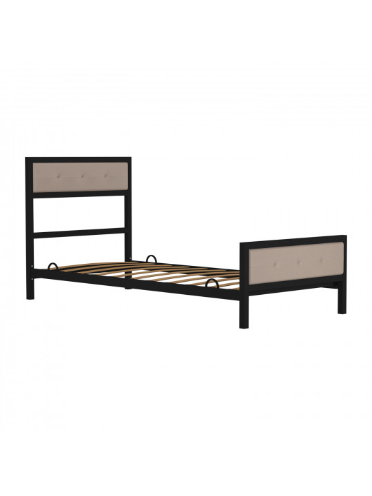 bed HOBEL WMX-B-101 90x200 BLACK/BEIGE (3)