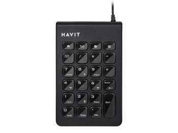 კლავიატურა HAVIT HV-KB223 GAMING NUMERIC (BK)