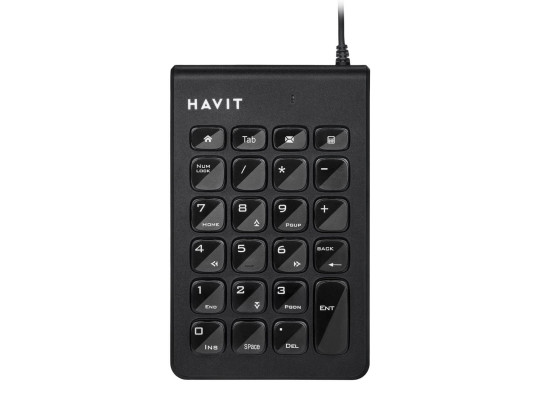 კლავიატურა HAVIT HV-KB223 GAMING NUMERIC (BK)