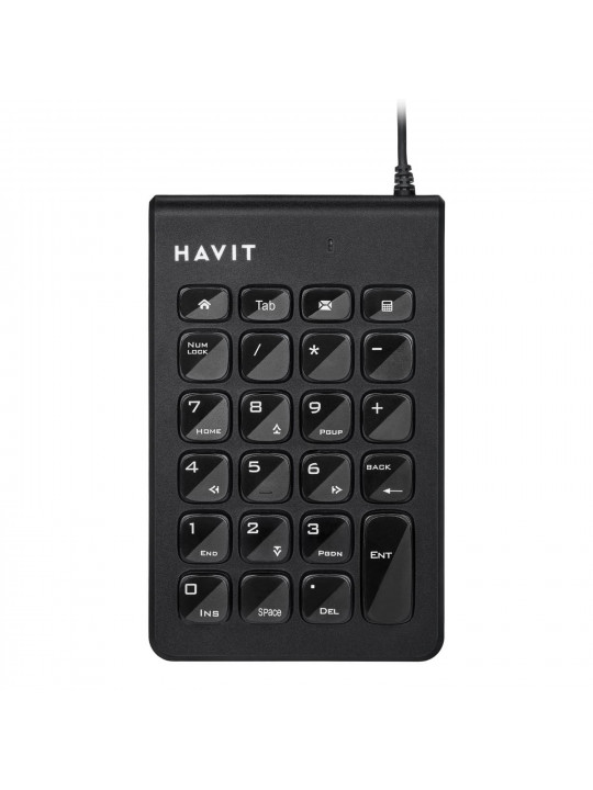 კლავიატურა HAVIT HV-KB223 GAMING NUMERIC (BK)