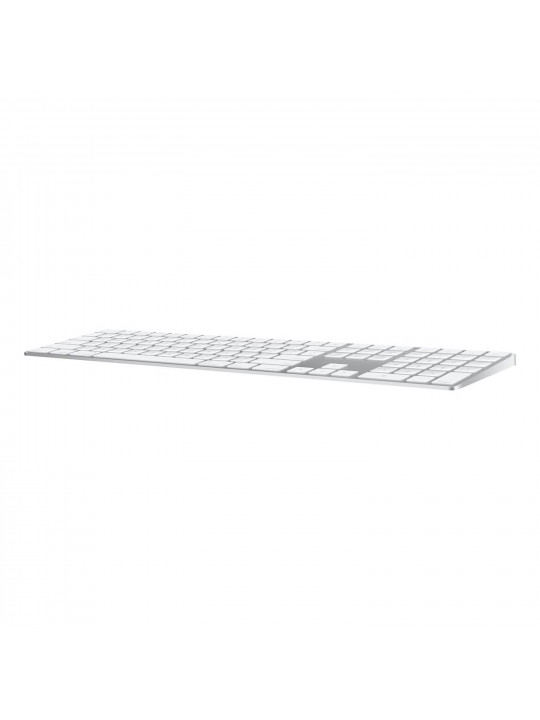 კლავიატურა APPLE MAGIC KEYBOARD WITH NUMERIC KEYPAD WIRELESS RECHARGABLE SILVER MQO52LL/A (SILVER)