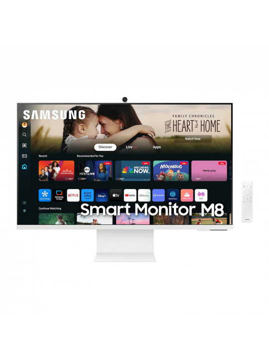 მონიტორი SAMSUNG SMART M8 LS32CM801UIXCI 32 UHD 3840 X 2160 VA 4MS 60HZ WHITE SMART