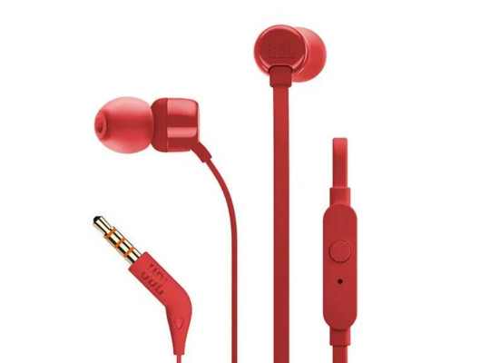 ყურსასმენები JBL T110 EARPHONE IN EAR (RD)