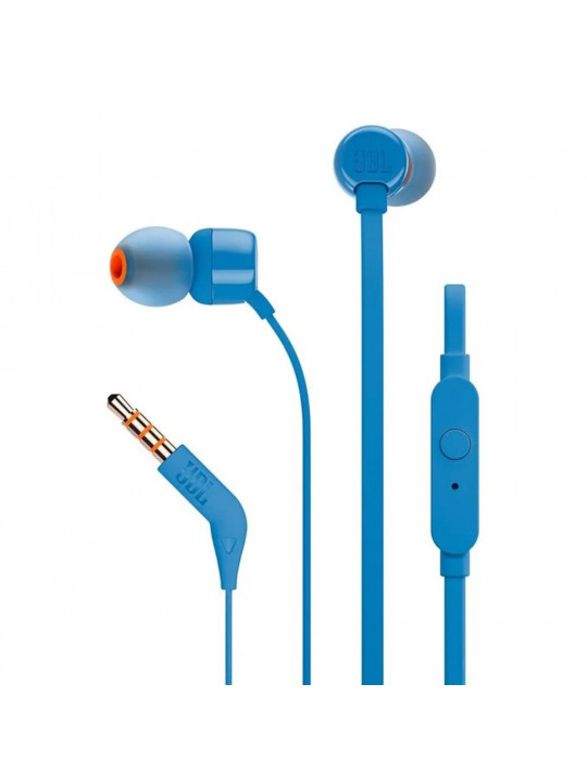 ყურსასმენები JBL T110 EARPHONE IN EAR (BL)