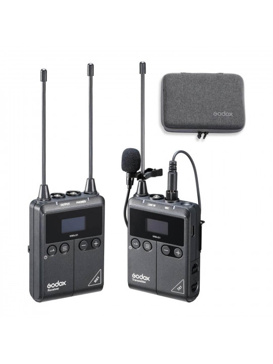 микрофоны GODOX UHF WIRELESS MICROPHONE SYSTEM WMICS1 KIT 1 (BK)