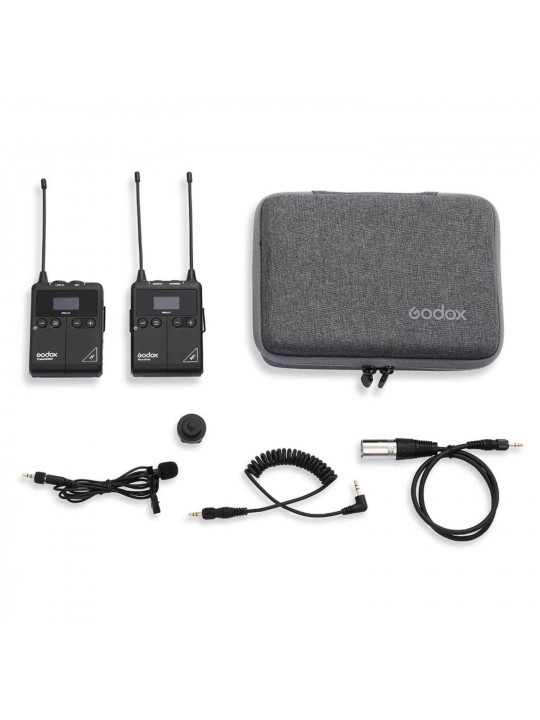 მიკროფონი GODOX UHF WIRELESS MICROPHONE SYSTEM WMICS1 KIT 1 (BK)