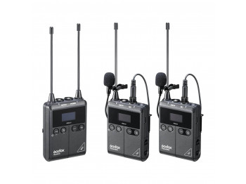 მიკროფონი GODOX UHF WIRELESS MICROPHONE SYSTEM WMICS1 KIT 2 (BK)