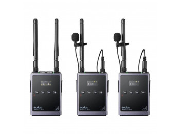 микрофоны GODOX UHF WIRELESS MICROPHONE SYSTEM WMICS1 PRO KIT2 (BK)