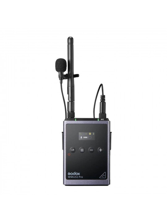 მიკროფონი GODOX UHF WIRELESS MICROPHONE SYSTEM WMICS1 PRO KIT2 (BK)