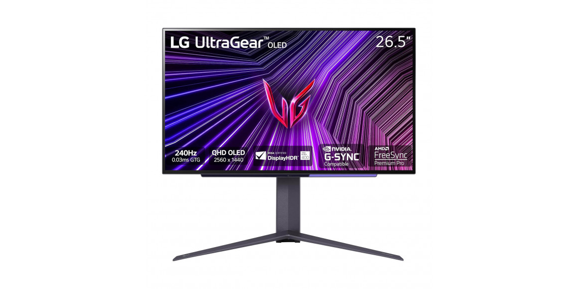 монитор LG ULTRAGEAR 27GS95QE-B.AMA 27 OLED QHD DISPLAY WITH 240HZ 2560 X 1440