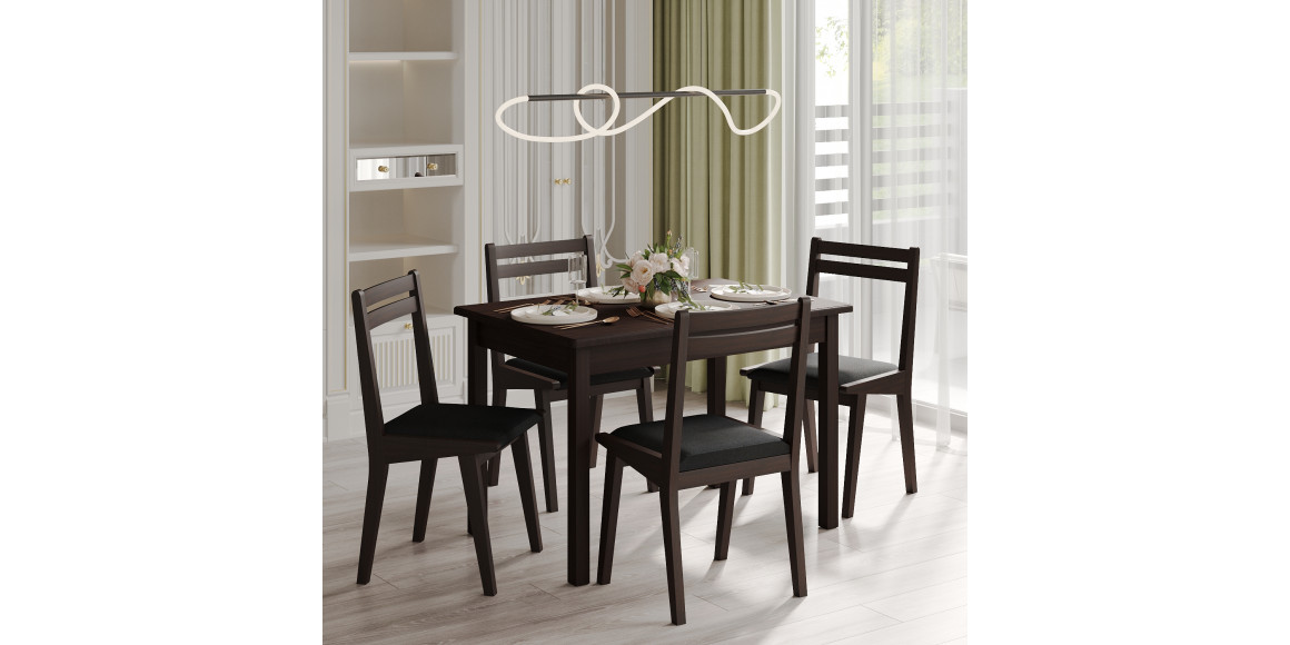 dining table VEGA 03A 80X120 KITCHEN BROWN PIGNENT (1)