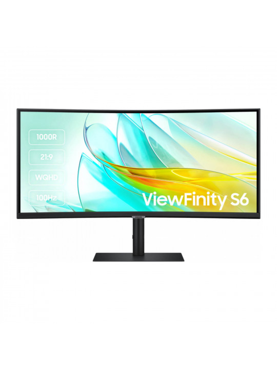 მონიტორი SAMSUNG VIEWFINITY S6 LS34C650VAIXCI 34 WQHD 3440X1440