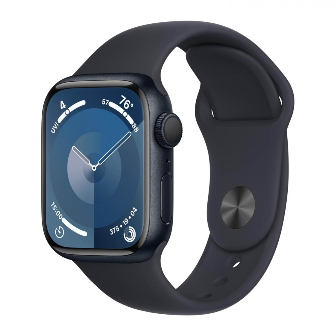 სმარტ საათი APPLE WATCH SERIES 9 GPS 41MM MIDNIGHT ALUMINUM CASE WITH MIDNIGHT SPORT BAND MR8X3 M/L (MIDNIGHT)