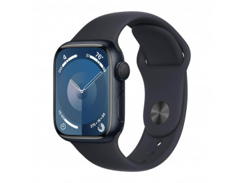 სმარტ საათი APPLE WATCH SERIES 9 GPS 41MM MIDNIGHT ALUMINUM CASE WITH MIDNIGHT SPORT BAND MR8X3 M/L (MIDNIGHT)