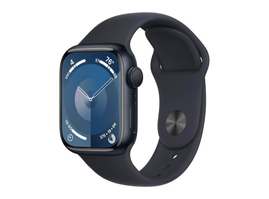 სმარტ საათი APPLE WATCH SERIES 9 GPS 41MM MIDNIGHT ALUMINUM CASE WITH MIDNIGHT SPORT BAND MR8W3 S/M (MIDNIGHT)