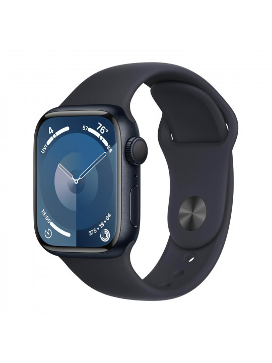 სმარტ საათი APPLE WATCH SERIES 9 GPS 41MM MIDNIGHT ALUMINUM CASE WITH MIDNIGHT SPORT BAND MR8W3 S/M (MIDNIGHT)