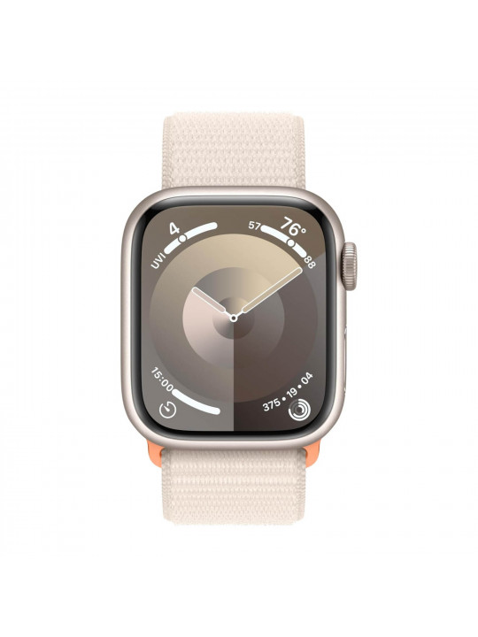 სმარტ საათი APPLE WATCH SERIES 9 GPS 41MM STARLIGHT ALUMINUM CASE WITH STARLIGHT SPORT LOOP MR8V3 (STARLIGHT)