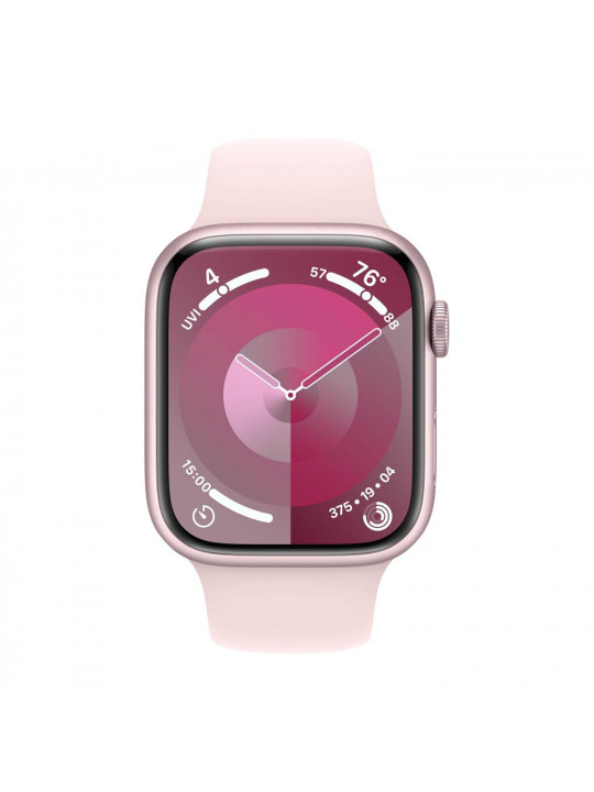 smart watch APPLE WATCH SERIES 9 GPS 45MM PINK ALUMINUM CASE WITH LIGHT PINK SPORT BAND MR9H3 M/L (PK)