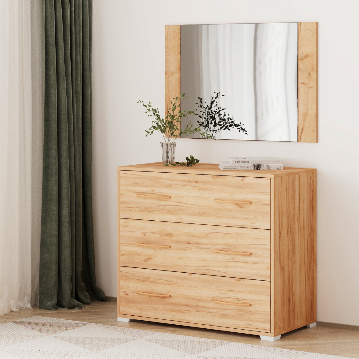 комод HOBEL X16 COMMODE+MIRROR CL/06 K003 (4)