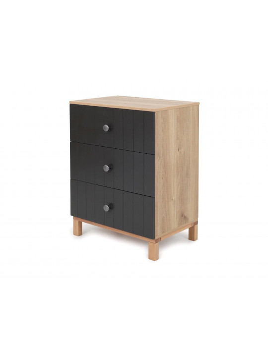 chest of drawer RANT TRADE BAMBOO 64см 3 ящ. MOON GREY