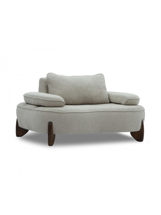 armchair HOBEL DANIA 1 STR CREAM BONCUK 4/ BROWN BEATTO 1012 (1)