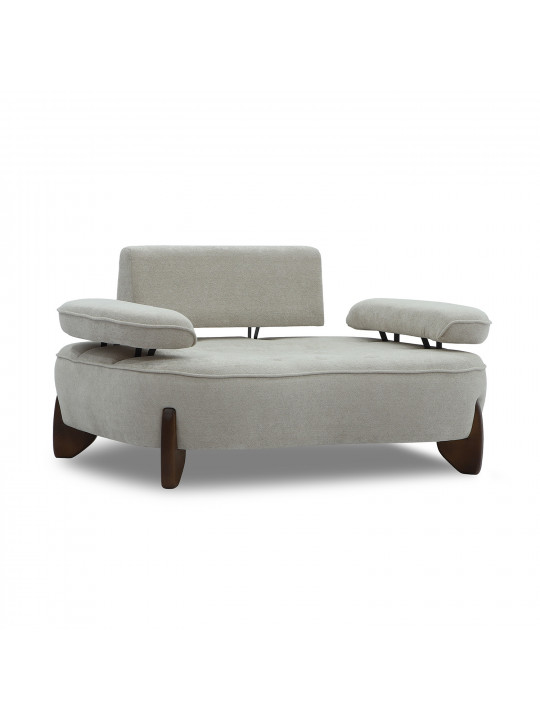 armchair HOBEL DANIA 1 STR CREAM BONCUK 4/ BROWN BEATTO 1012 (1)