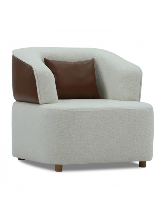armchair HOBEL MANHATTAN HONEY PHANTOM 6 /WHITE BONCUK 2 (1)