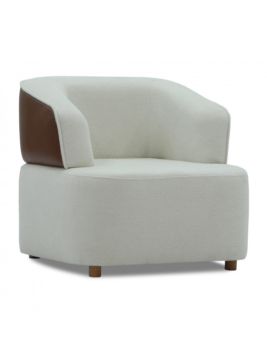 armchair HOBEL MANHATTAN HONEY PHANTOM 6 /WHITE BONCUK 2 (1)