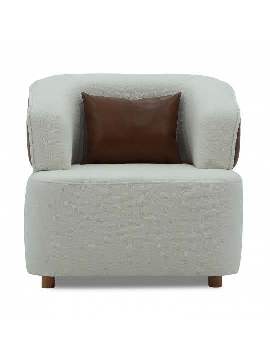 armchair HOBEL MANHATTAN HONEY PHANTOM 6 /WHITE BONCUK 2 (1)