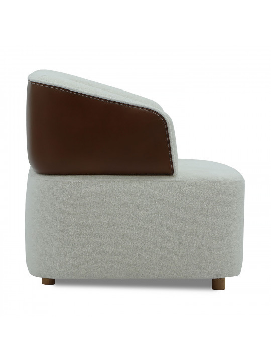 armchair HOBEL MANHATTAN HONEY PHANTOM 6 /WHITE BONCUK 2 (1)