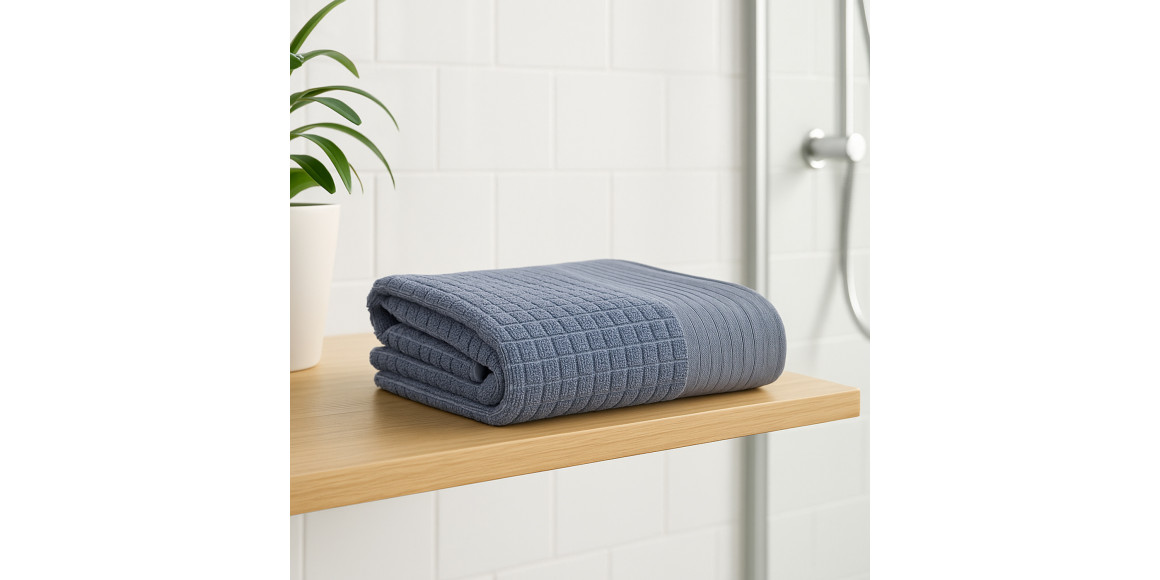 bathroom towel RESTFUL DUSTY BLUE 500GSM 100X150