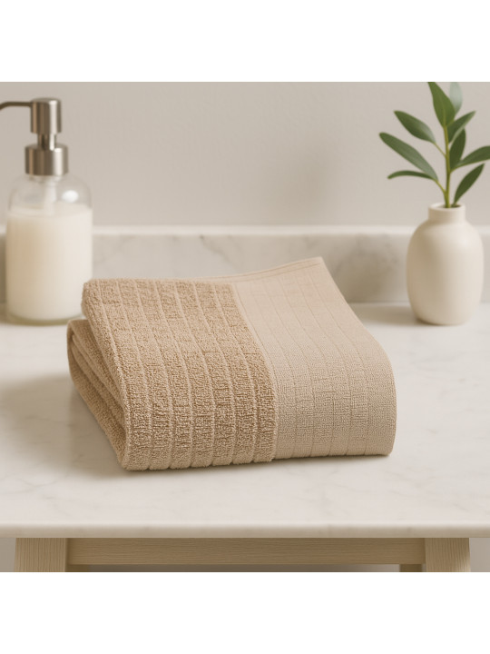 банное полотенце RESTFUL LIGHT BROWN 500GSM 100X150