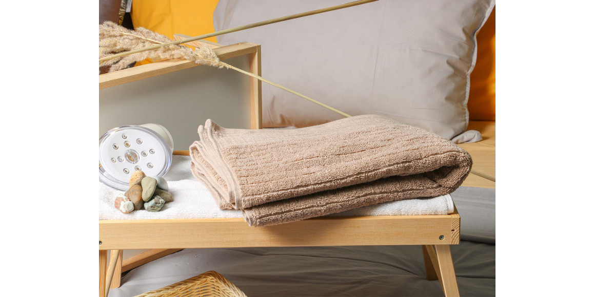 банное полотенце RESTFUL LIGHT BROWN 500GSM 70X140