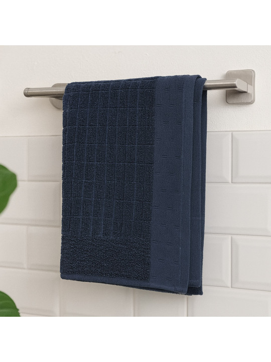 банное полотенце RESTFUL NAVY BLUE PEONY 500GSM 100X150