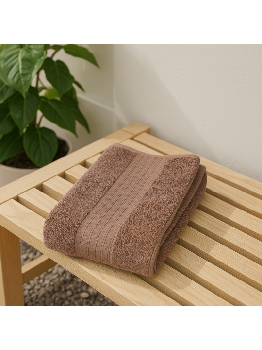 bathroom towel RESTFUL TRUFFLE 450GSM 100X150 GLENVER
