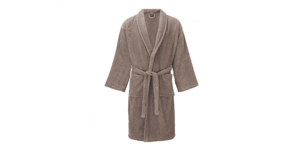 bathrobe ROYAL HOME TERRY 380GSM LIGHT BROWN M (193234)