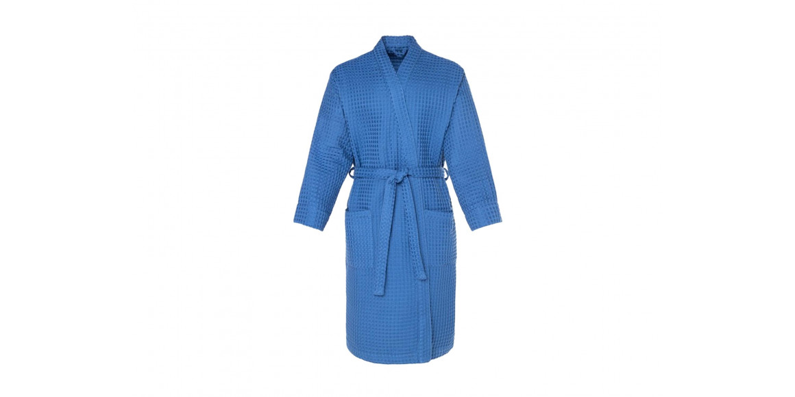 bathrobe SIMA-LAND Waffle ETEL BOHO р. 54-56 BLUE