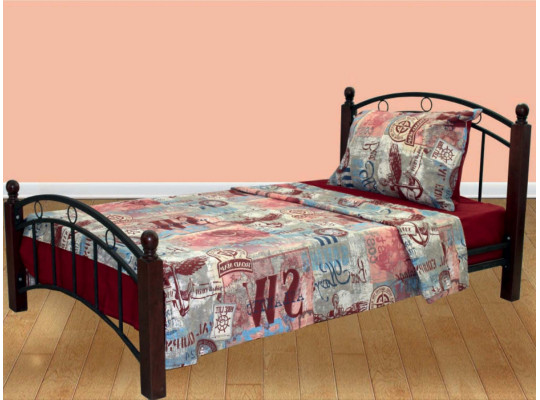 bed linen VETEXUS R 10882 V02 (1X) DARK RED