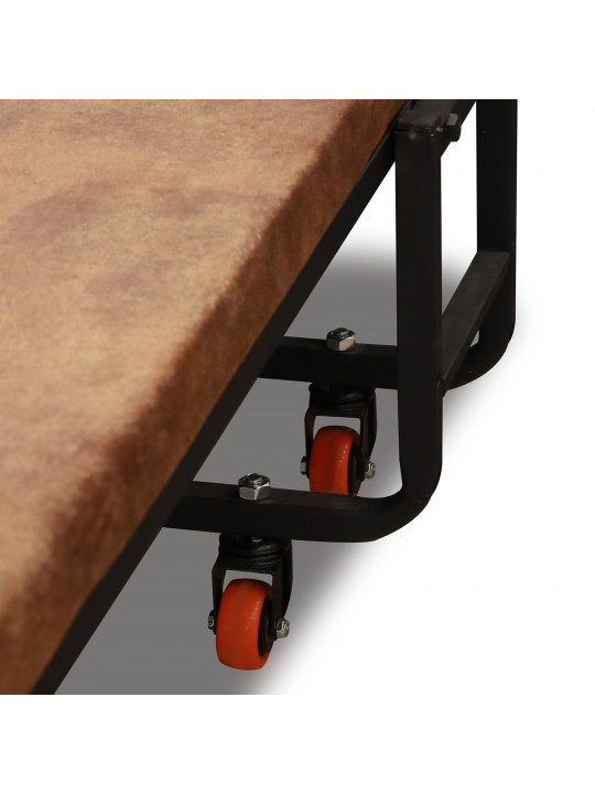 საწოლი HOBEL FOLDING BED 90X190 BLACK METAL/BROWN (1)