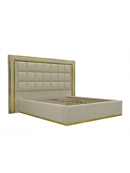 bed HOBEL GOLD CUBE 160X190 WHITE VIVALDI 1  (4)