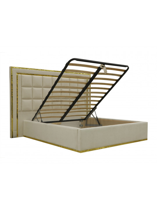 bed HOBEL GOLD CUBE 160X190 WHITE VIVALDI 1  (4)