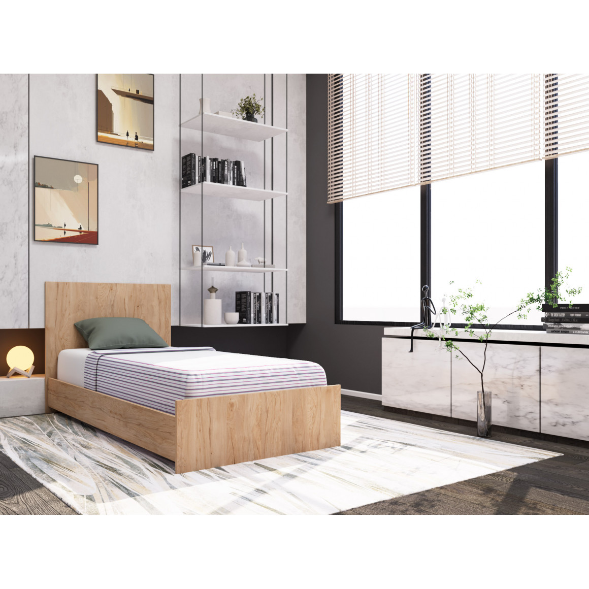 кровать HOBEL SB 90X200 K086 (3)