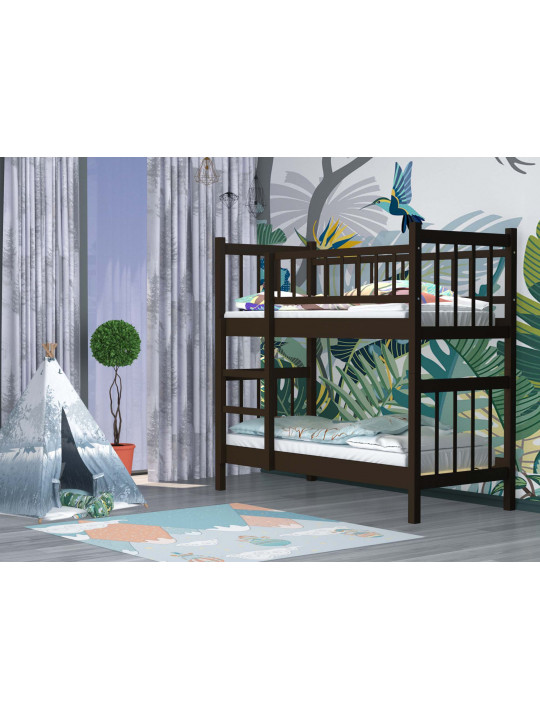 bed for children HOBEL TWO-STOREY EX-B53 90X190 OAK PIGMENT (7)