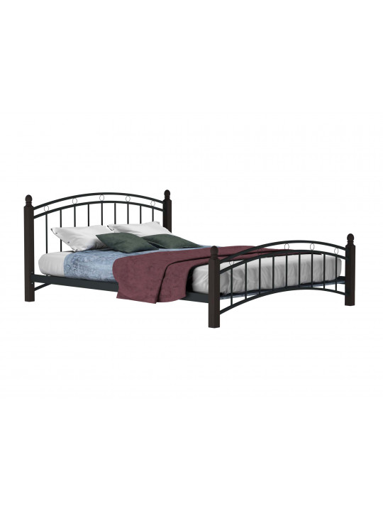 кровать HOBEL V-LANA-01 160X200 METAL BLACK/BROWN PIGMENT (3)