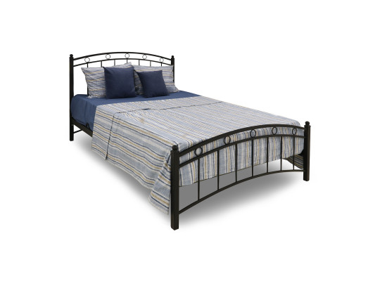 საწოლი HOBEL LANA-02 140X200 METAL BLACK/BLACK (3)