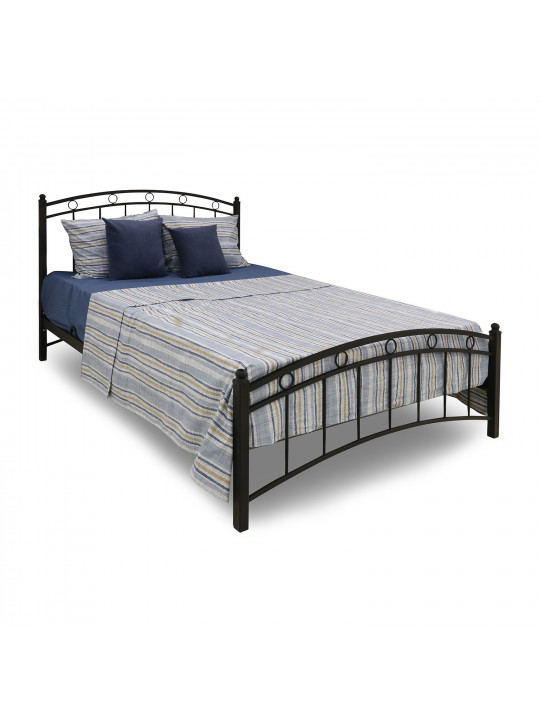 bed HOBEL LANA-02 140X200 METAL BLACK/BLACK (3)
