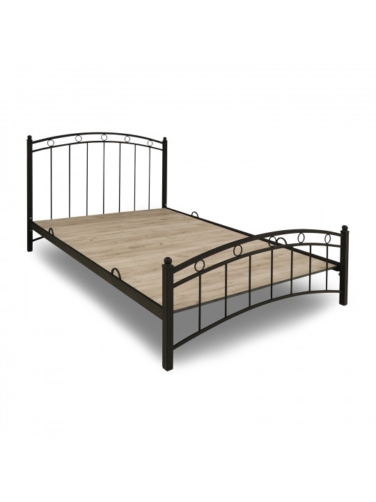 bed HOBEL LANA-02 140X200 METAL BLACK/BLACK (3)